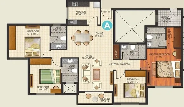 Featured Image of Sattva Vasuvi 4 BHK Floor Plan